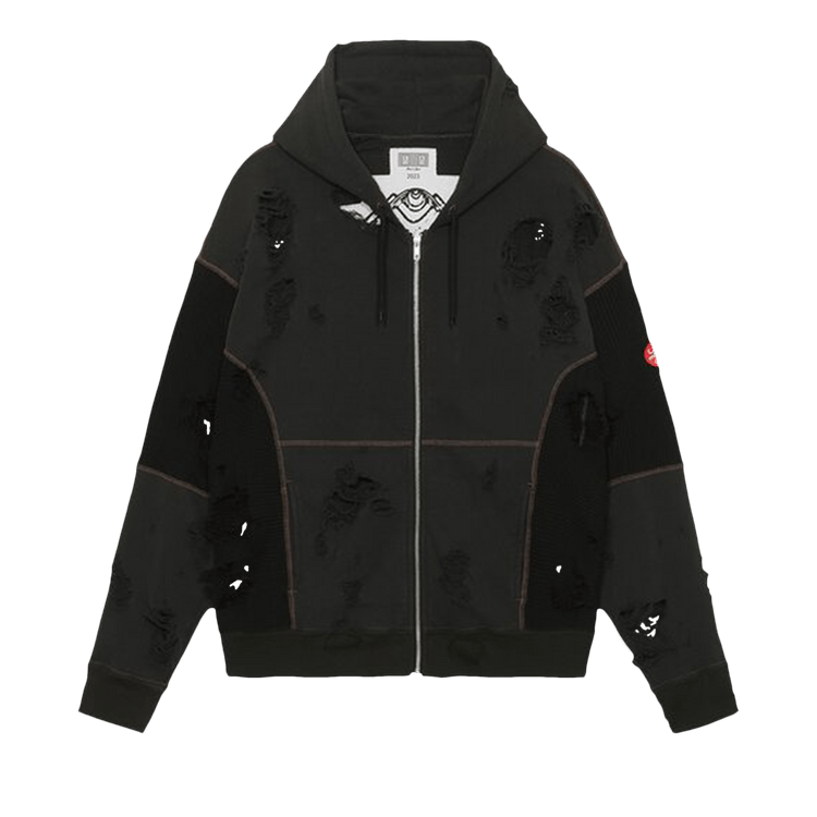 Cav Empt Plague Wide Rib Cut Zip Hoodie "Black"