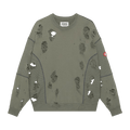 Cav Empt Plague Wide Rib Cut Crewneck "Green"