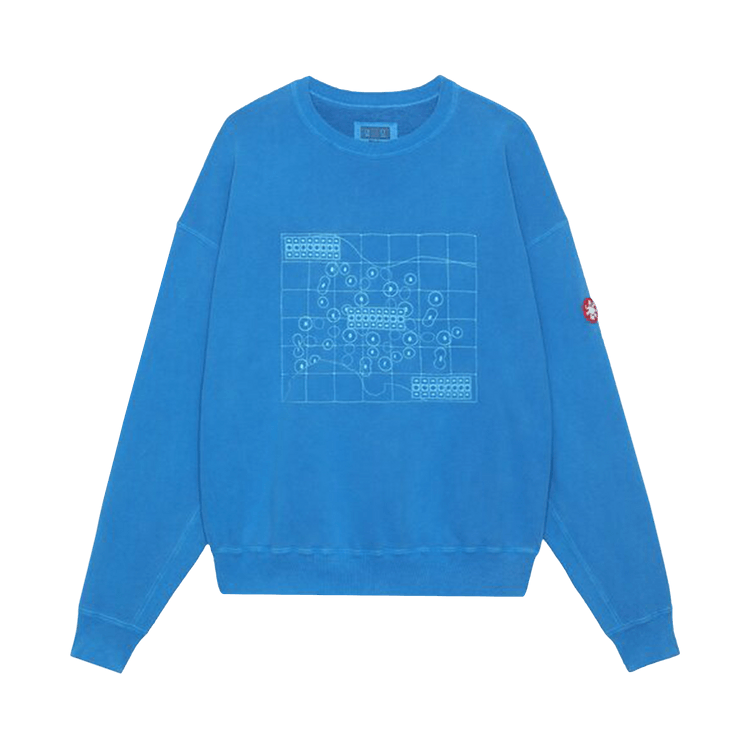 Cav Empt Overdye Arrangement Crewneck "Blue"