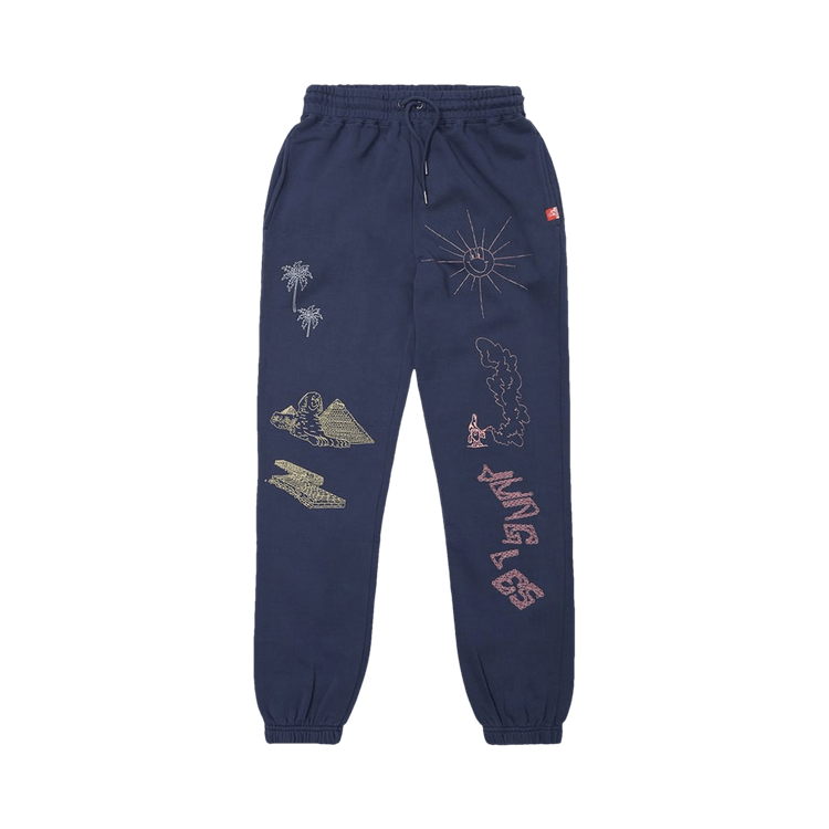 Jungles Paradise Plateau Sweatpants "Navy"
