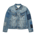 Andersson Bell Patchwork Denim Jacket "Blue"