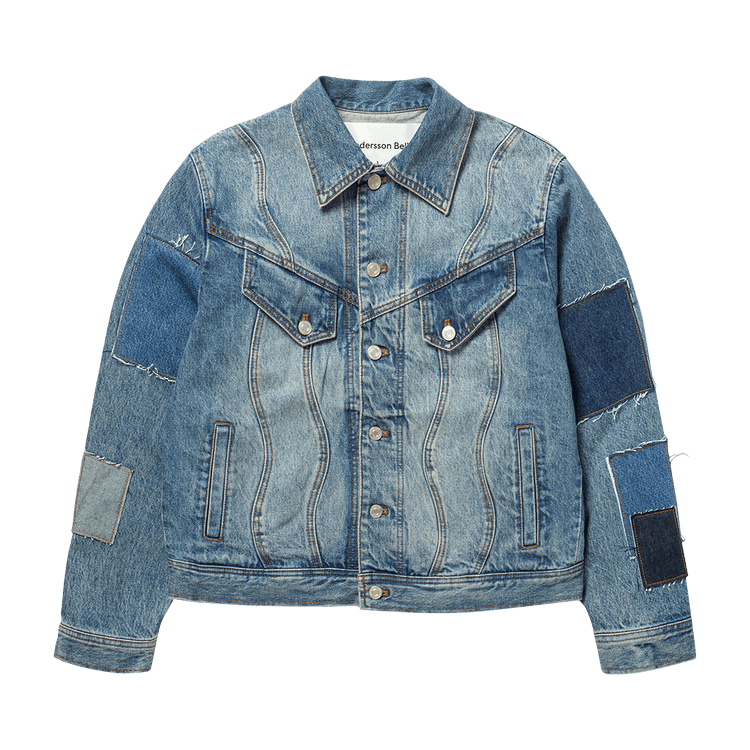 Andersson Bell Patchwork Denim Jacket "Blue"