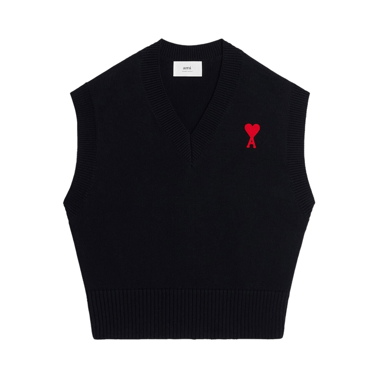 Ami Sleeveless Sweater "Black"