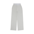 Alexander Wang Sweatpants With Zip Fly "Light Heather Grey"