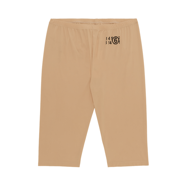 MM6 Maison Margiela Logo Biker Shorts "Nude"