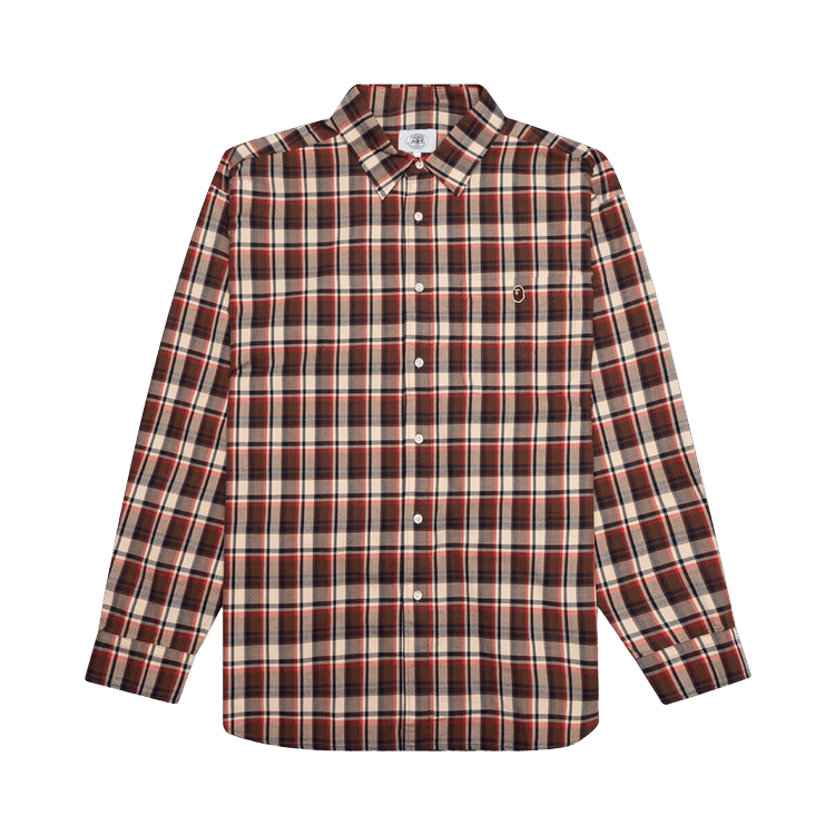 BAPE Mini Check Loose Fit Shirt "Red"