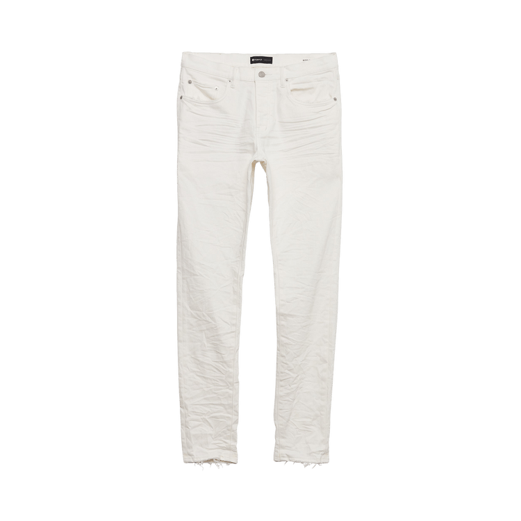 PURPLE BRAND Low Rise Skinny Jeans "Optic White"