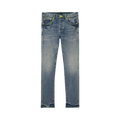 PURPLE BRAND Low Rise Skinny Jeans "Light Indigo/Neon"