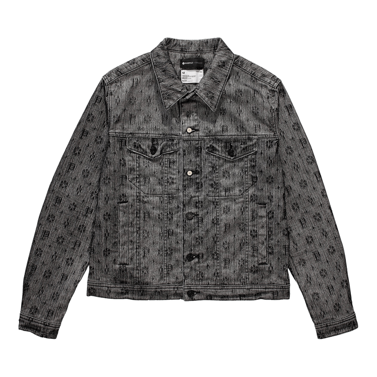 PURPLE BRAND Denim Jacket "Monogram/Black"