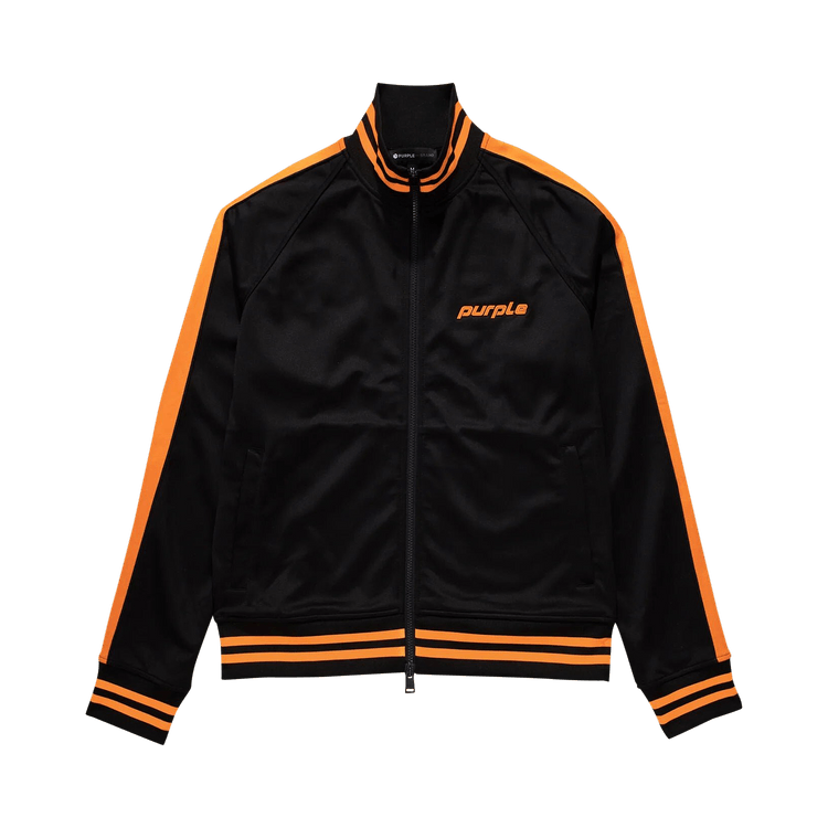 PURPLE BRAND Track Jacket "Black Beauty/Orange"