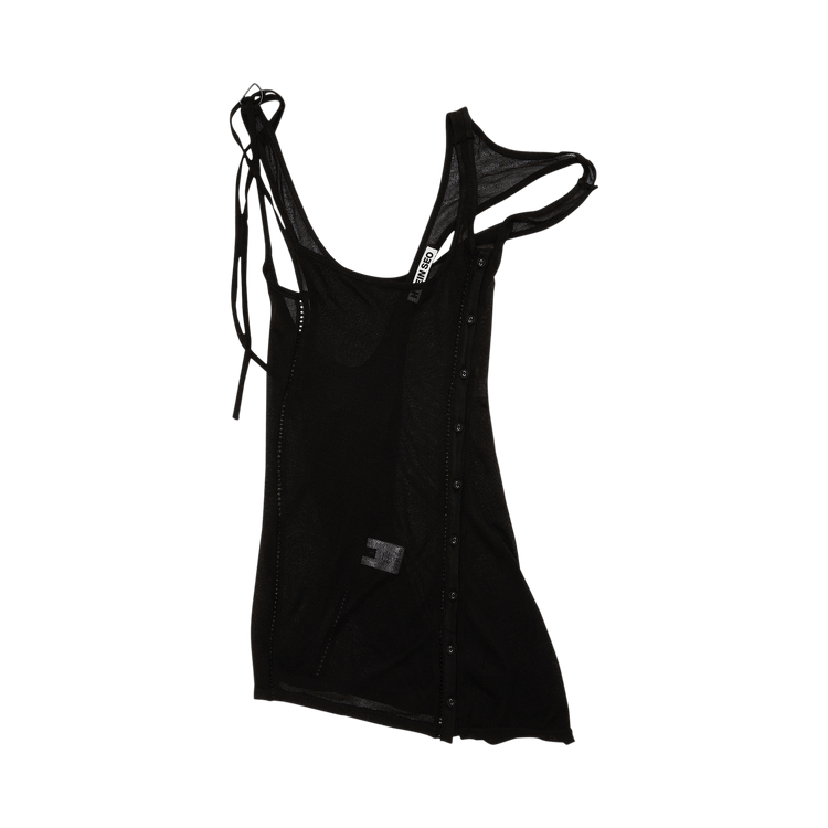 Hyein Seo Strap Knit Top "Black"