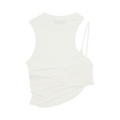 Hyein Seo Twisted Crop Top "Ivory"