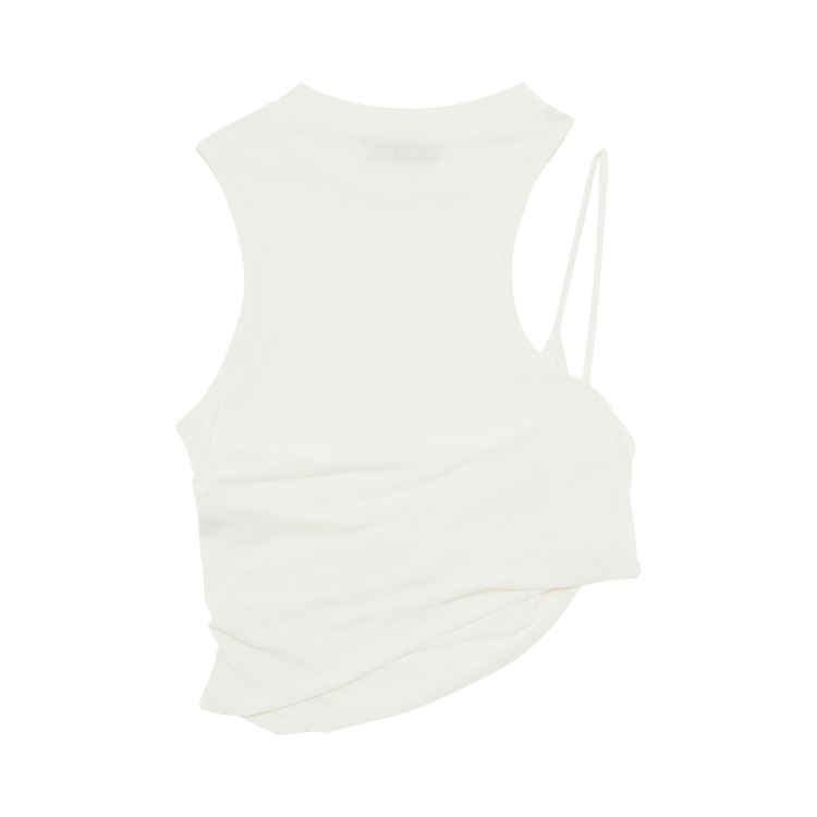 Hyein Seo Twisted Crop Top "Ivory"