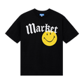 Market Smiley Gothic T-Shirt "Washed Black"