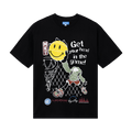 Market Smiley Head In The Game T-Shirt "Washed Black"