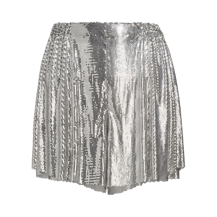 Rabanne Mettalic Shorts "Silver"