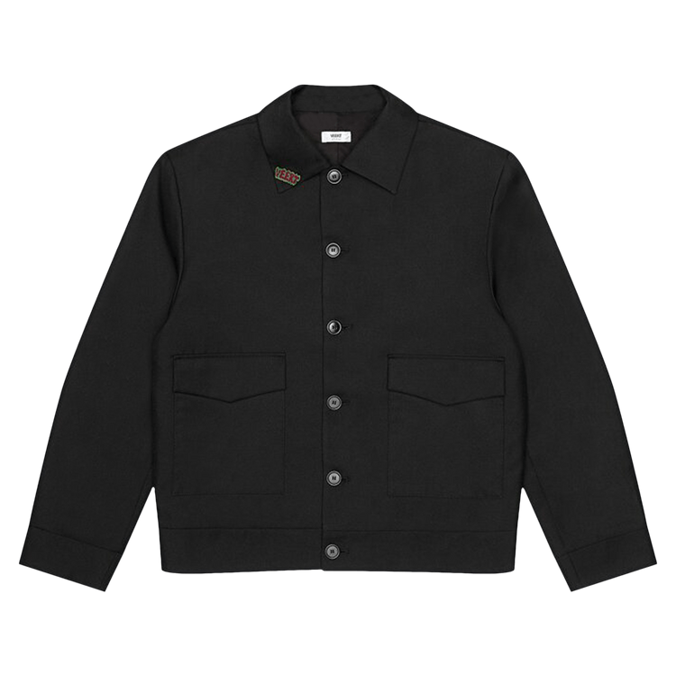 VEERT Virgin Wool Structured Jacket With Removable Pin "Black"