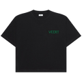 VEERT Handwritten Embroidered T-Shirt "Black"