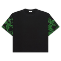 VEERT Heart Embroidered T-Shirt "Black"