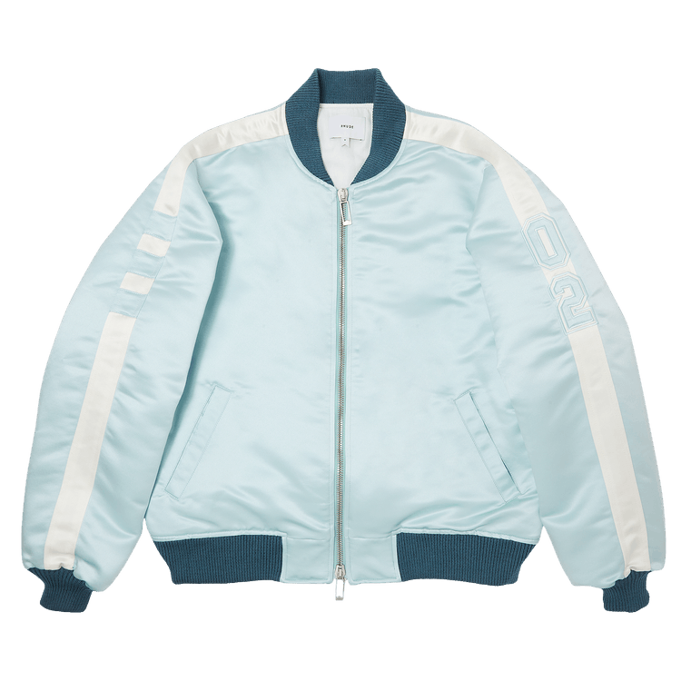 Rhude Boys 02 Satin Bomber "Mint/Cream"