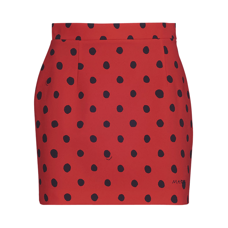 Marni Small Dot Skirt "Lacquer"