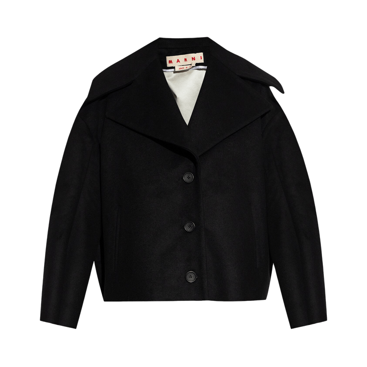 Marni Bonded Wool Jacket "Black"