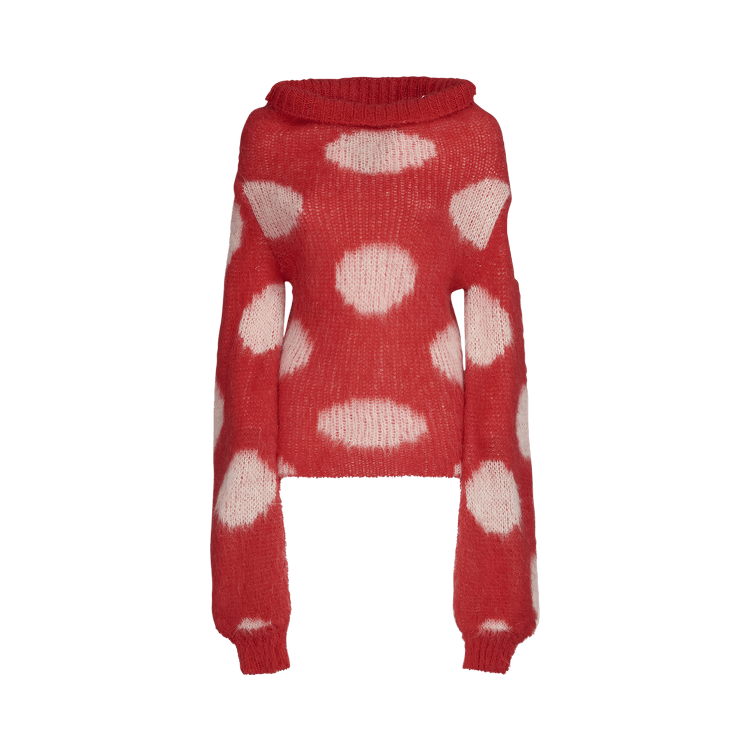 Marni Brushed Dot Sweater "Tulip"