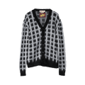 Marni Brushed Check Cardigan "Black"
