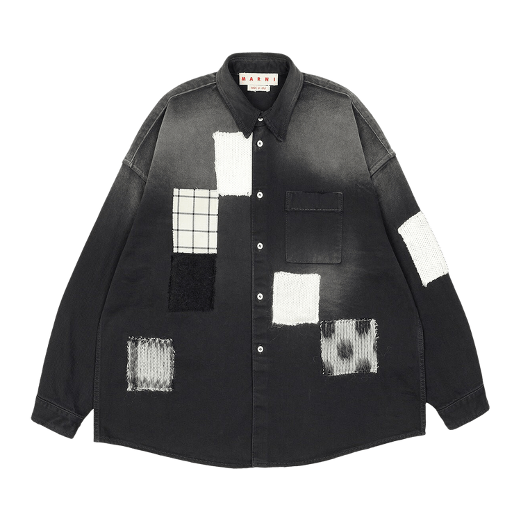 Marni Long-Sleeve Collar Shirt "Black"