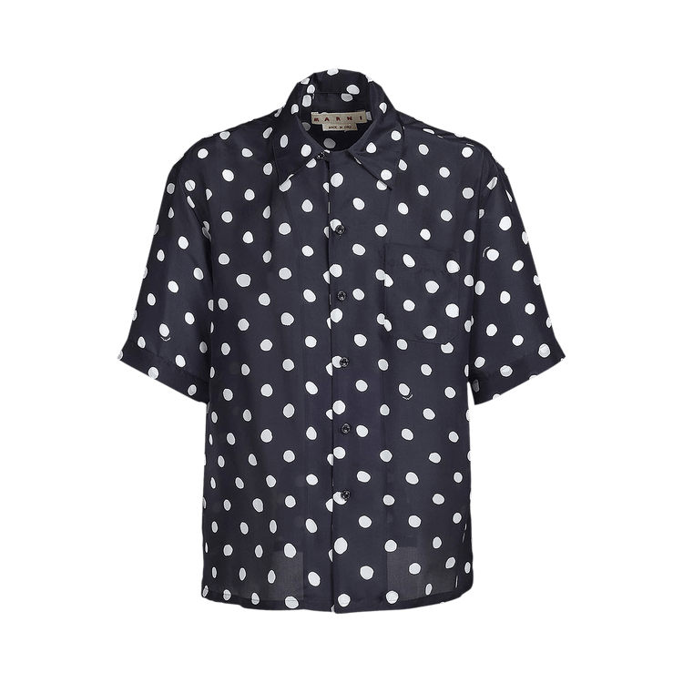 Marni Collar Short-Sleeve Shirt "Black"