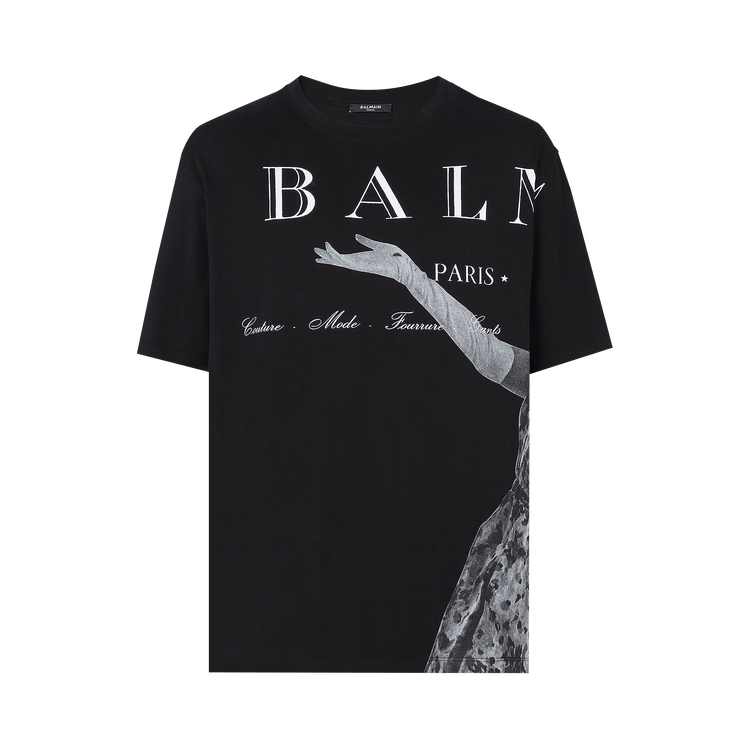 Balmain Jolie Madame Printed T-Shirt "Black"
