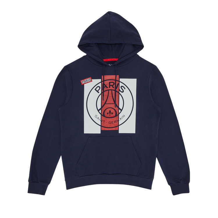 Paris Saint-Germain Big Logo Hoodie "Blue"