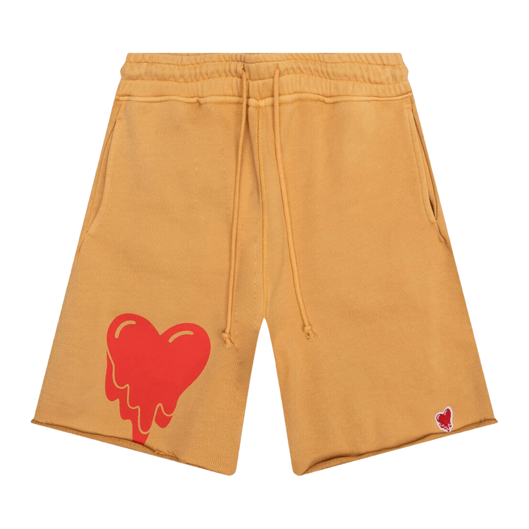 Emotionally Unavailable Heart Logo Sweatshort "Tan"