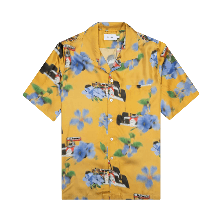 Rhude Loix Silk Shirt "Yellow/Multicolor"