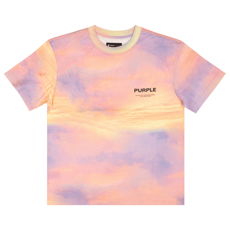PURPLE BRAND Textured Jersey Short-Sleeve Tee "Multicolor"