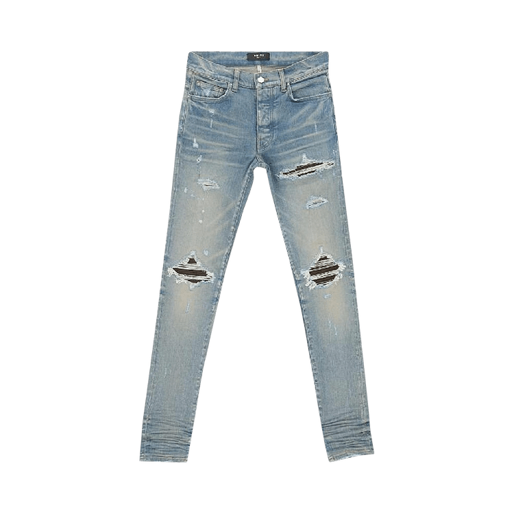 Amiri MX1 Leather Jean "Indigo"