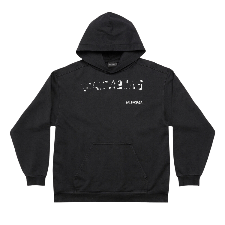 Balenciaga Medium Fit Hoodie "Black/White"