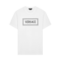 Versace Embroidered Logo Compact T-Shirt "Optical White"