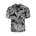 Palm Angels Jungle Parrots Bowling Shirt "Black/White"