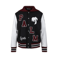 Palm Angels Marine Collar Varsity Jacket "Navy Blue/Red"