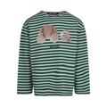 Palm Angels Bear Stripes Breton Long-SleeveTee "Green/White"