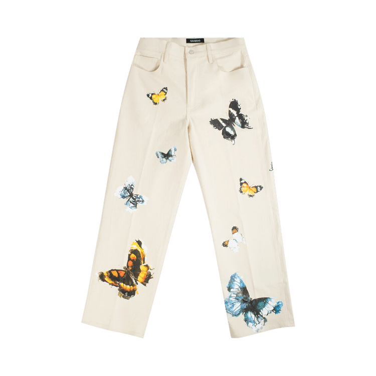 Nahmias Butterfly Baggy Jeans "Sand"