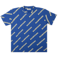Balenciaga All Over Logo Sporty T-Shirt "Blue"