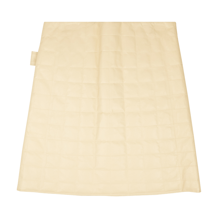 Bottega Veneta Checker Leather Skirt "Beige"