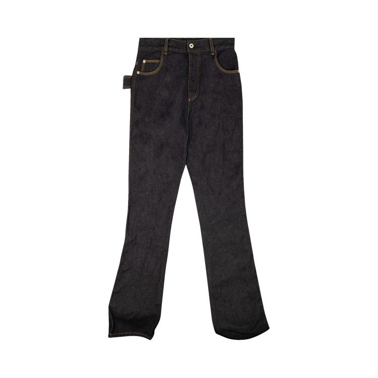 Bottega Veneta Contrast Stitching Denim Pants "Blue"
