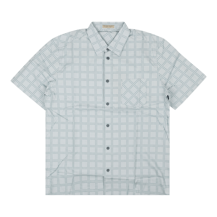 Bottega Veneta Arctic Tweed Polka Dot Blouse "Blue"