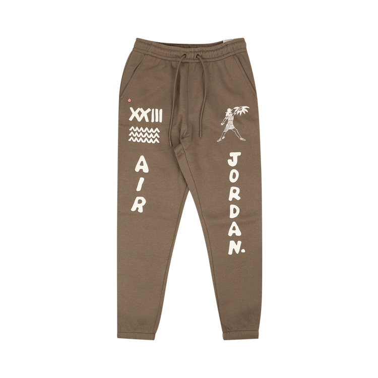 Air Jordan x Umar Rashid Fleece Logo Pants "Brown"