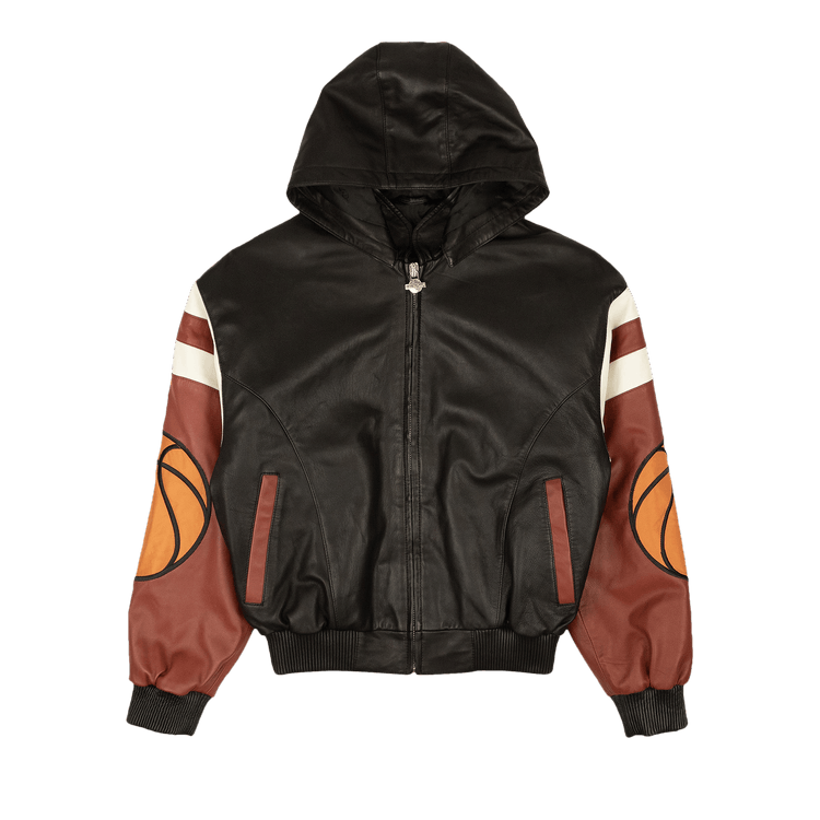 Just Don New York Basketball Leather Jacket "Black"