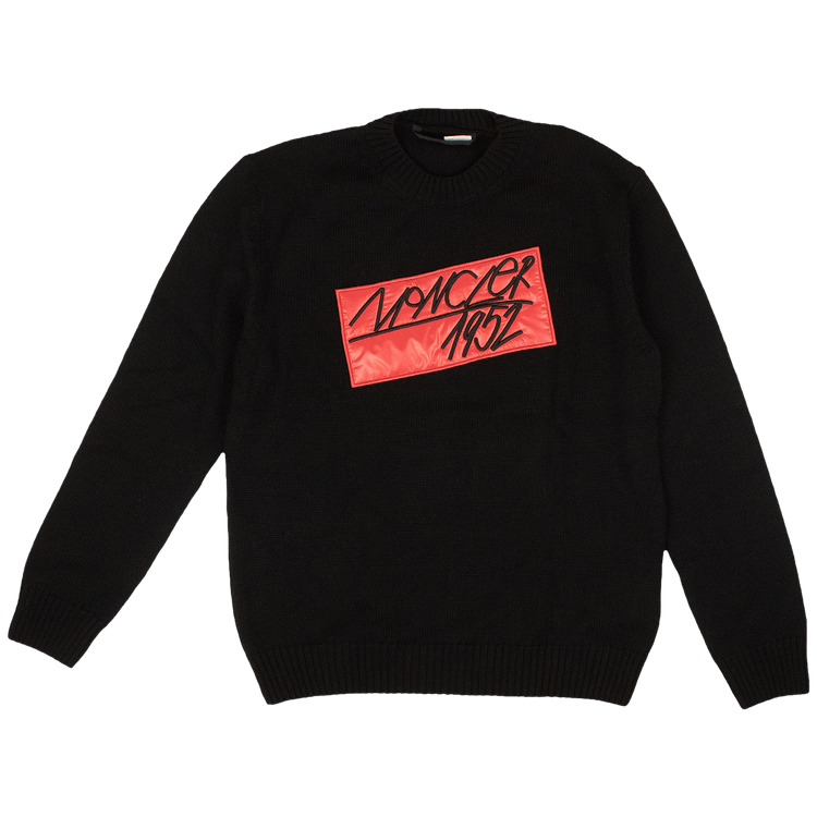 Moncler Genius Logo Detailed Crewneck "Black"