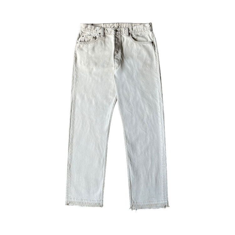 Vintage Levi's 501 Denim With Released Hem 'Off White'